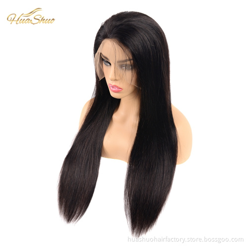 8-30 inch 13x4 Lace Front Human Hair Wigs Pre Plucked Brazilian Straight Remy Lace Frontal Wig For Black Women